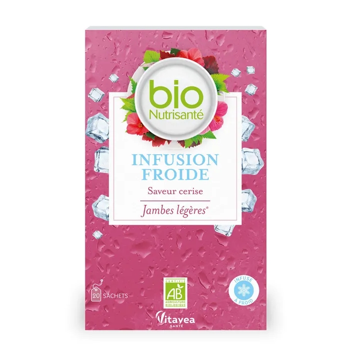 Bio Nutrisanté Infusion Froide Jambes Légères 20 sachets