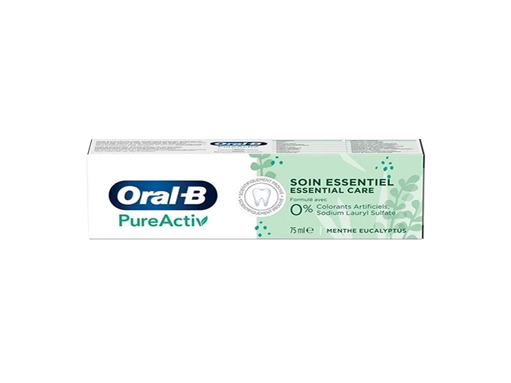 Oral B Pureactiv Soin Essentiel Dentifrice Menthe Eucalyptus Ml