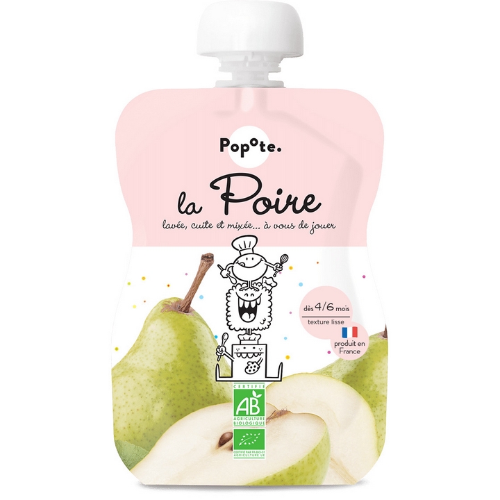 Popote La Poire Dès 4 et 6 Mois BIO 120g Paraphamadirect