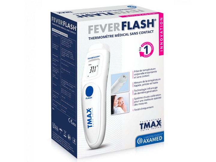 FeverFlash Thermomètre Médical Sans Contact '1 seconde' TMAX50