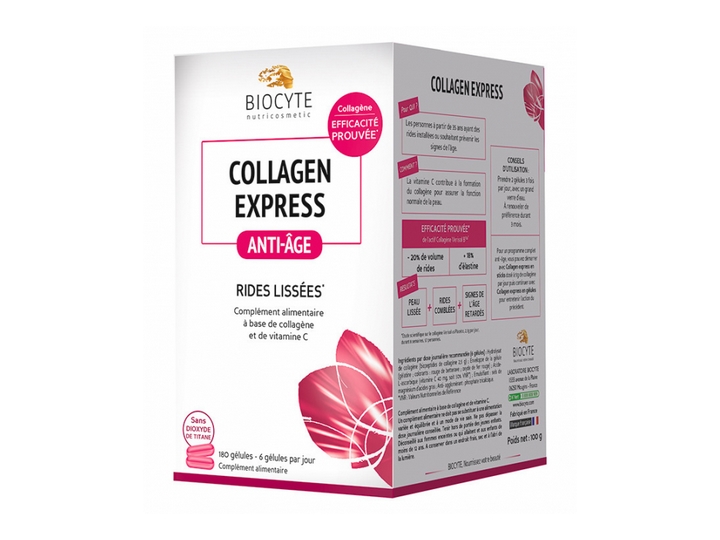 Biocyte Collagen Express Gummies Anti-Âge goûts Cassis, Fraise, Pastèque 45  gommes - Paraphamadirect
