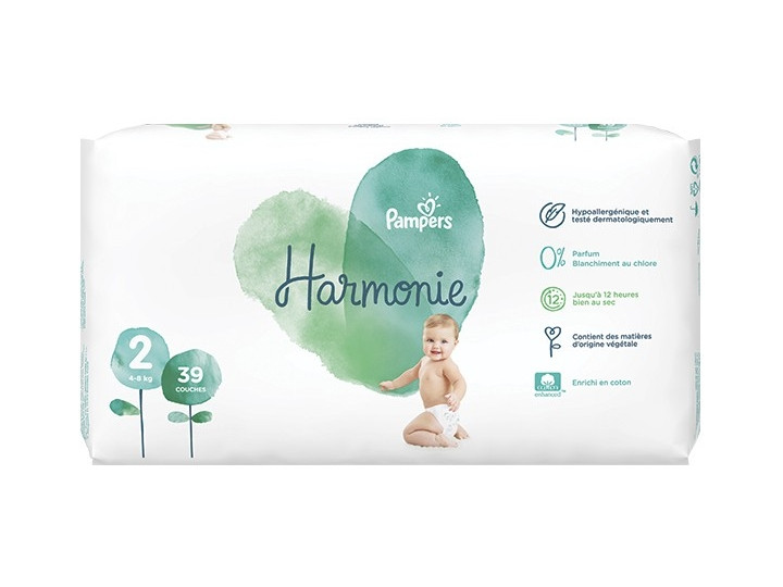 Couches Harmonie Taille 4 (9-14 kg) - x28 couches - Pharmacie en ligne