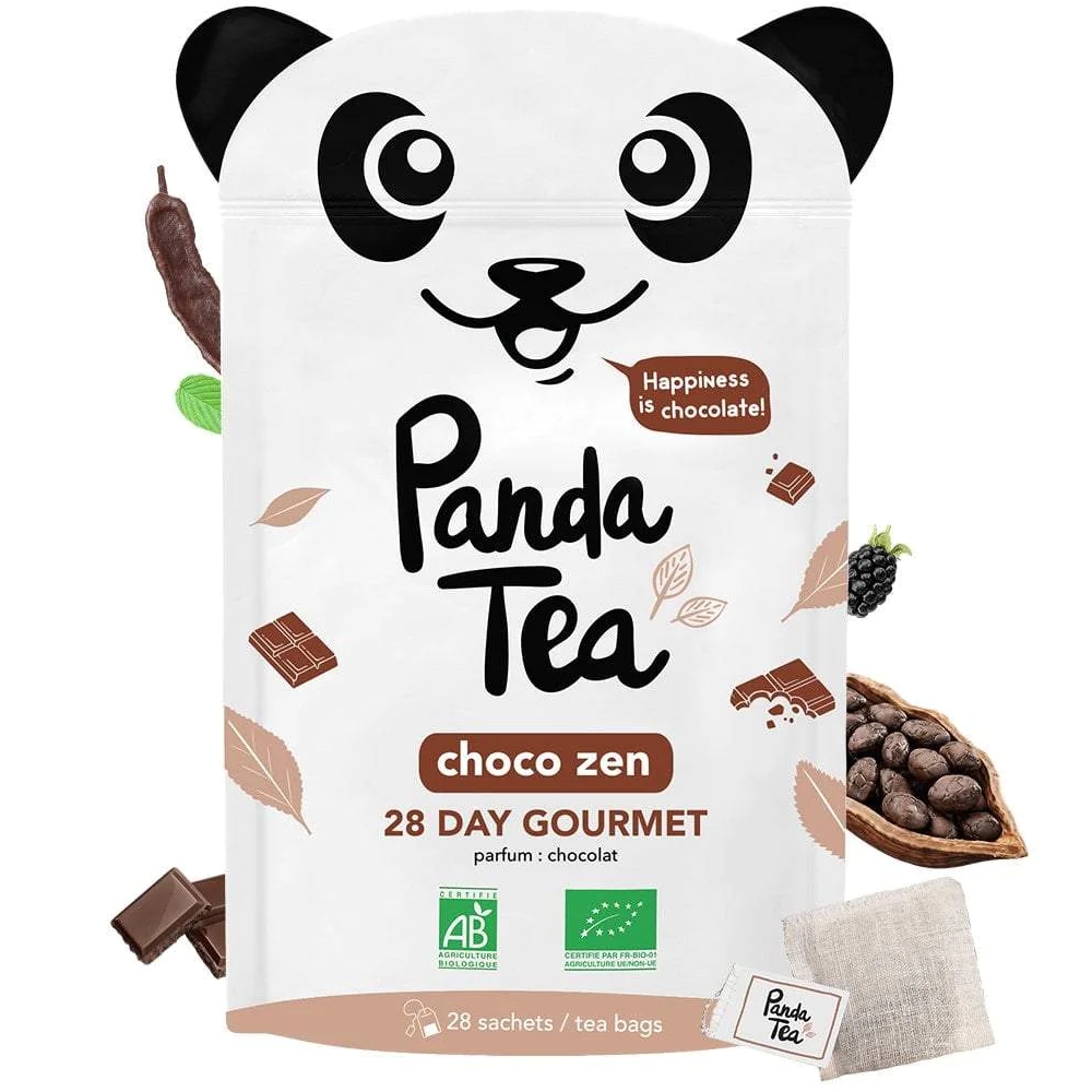 Panda Tea - Choco Zen - Thé Noir Chocolaté - BIO - 28 sachets