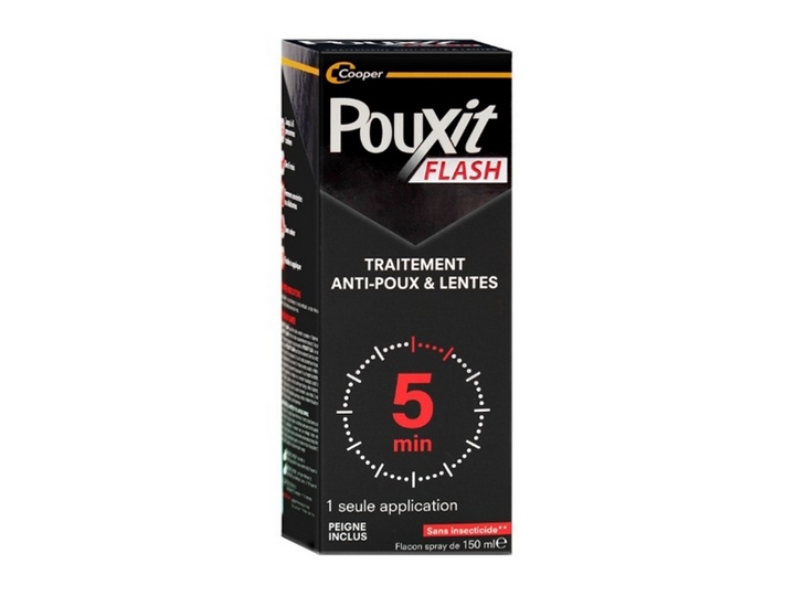 Pouxit Flash  Spray anti-poux et lentes en 5 minutes