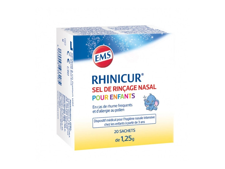 Rhinicur Sel De Rinçage Nasal Pour Enfants Sachets 20x1,25g