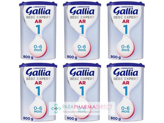 Gallia Bebe Expert Ar Lait 1er Age Anti Regurgitation 6x800g Nouvelle Formule Paraphamadirect