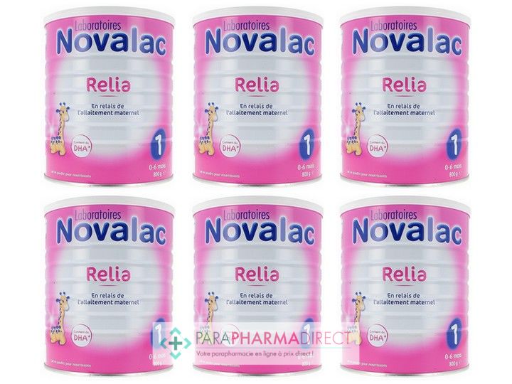 Novalac Relia Lait Relais 1er Age 6x800g Paraphamadirect