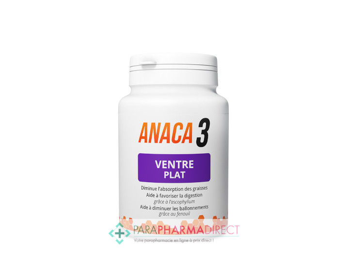 Anaca 3 Ventre Plat 60 gélules - Paraphamadirect