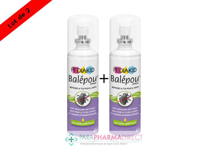 Pediakid Soin Hygiene Balepou Spray 2x100ml Paraphamadirect