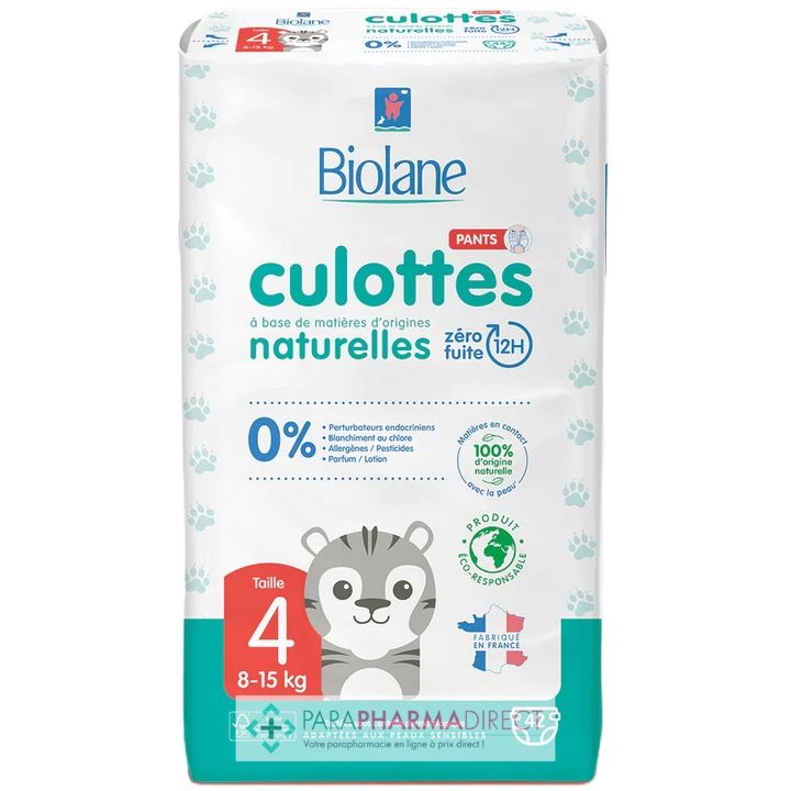 Biolane - Couches culottes - Taille 5 - 12 à 18 Kg - 40 culottes - Sebio