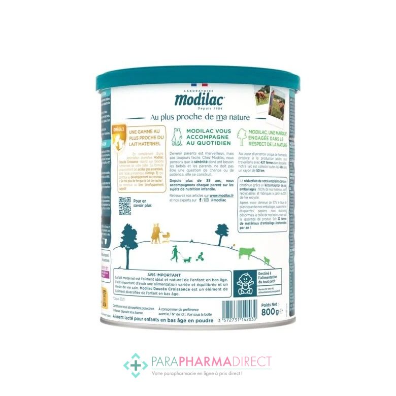 Modilac Doucéa Croissance 3 De 12 À 36 Mois 800 g - PharmaJ