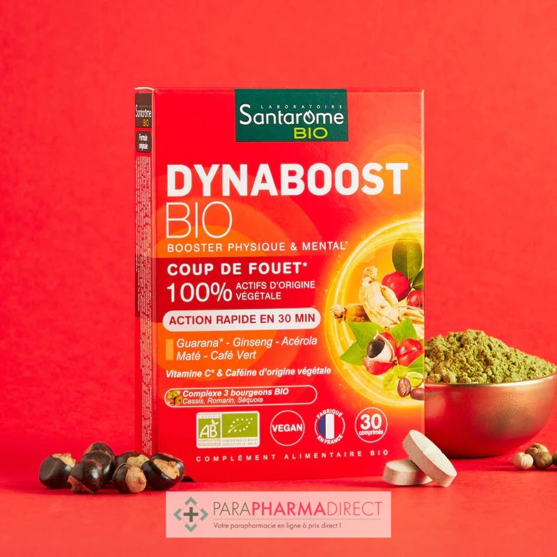 Santarome Bio Booster Dynamisant - Plantes anti fatigue, coup de boost