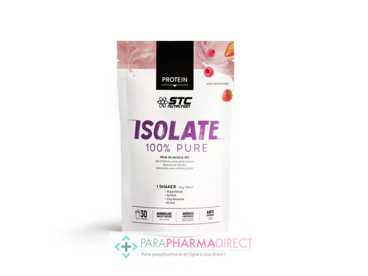 Stc Nutrition Protein Isolate 100 Pure Goût Fruits Rouges 750g